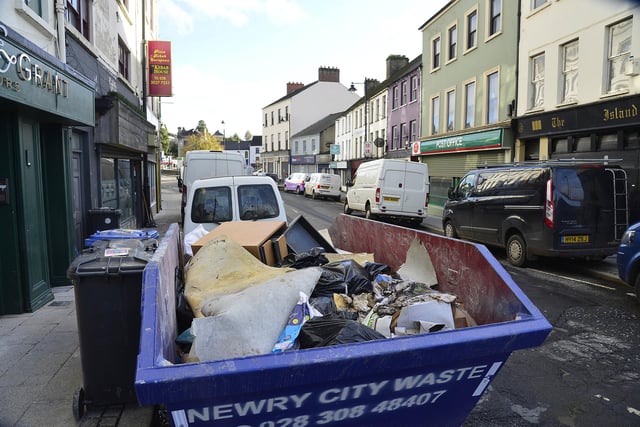 The clean-up operation is continuing in Sugar Island in Newry city centre following major flooding earlier in the week.