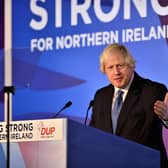 Guest Speaker Rt Hon Boris Johnson MP pictured speaking at the 2018 DUP annual conference in Belfast. The DUP believed him when he said he would never support a border in the Irish Sea. The DUP's support for the hardest Brexit wasn’t reciprocated by Brexiteer Tories. Picture by Arthur Allison/Pacemaker Press