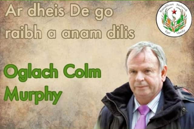 Tribute to republican bomber Colm Murphy