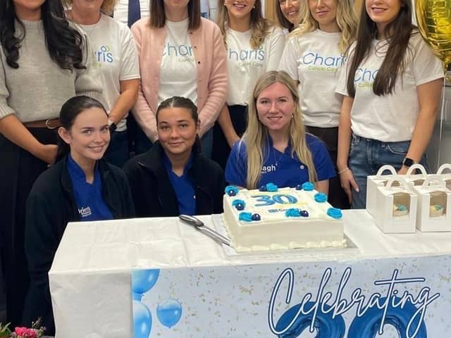 Coagh Pharmacy staff who are celebrating 30 years serving the local community.