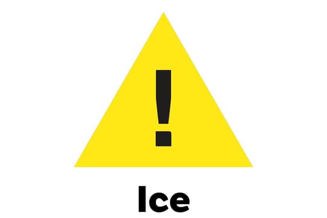 Ice warning