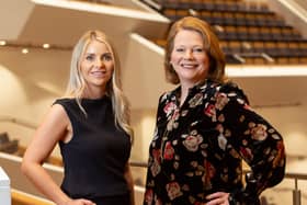 BWUH Ltd., the organisation responsible for ICC Belfast, Waterfront Hall and Ulster Hall, has announced the appointment of Stephanie Murray to head of marketing and communications. Pictured is Stephanie Murray and Julia Corkey
