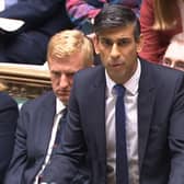 Prime Minister Rishi Sunak speaks during Prime Minister's Questions in the House of Commons, London. House of Commons/UK Parliament/PA Wire