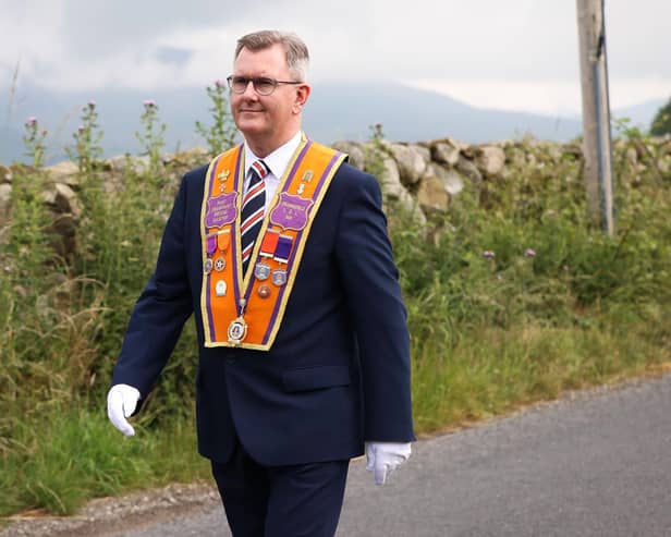 Sir Jeffrey Donaldson has been suspended by the Orange Order pending the outcome of the legal process