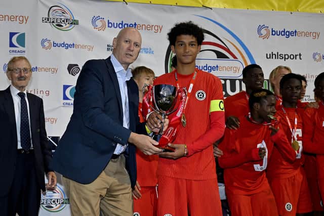 Right to Dream lifted the Boys’ Premier title at this year's SuperCupNI tournament
