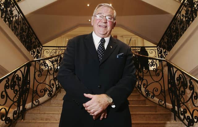 Syd Millar, as International Rugby Board chairman, in France before the 2007 World Cup. (Photo by Pascal Le Segretain/Getty Images)