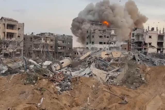 Footage from the IDF of Israeli forces entering Gaza