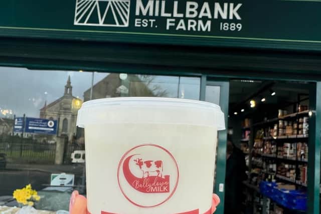 The yoghurt from Ballydown Milk is now on sale at many local delis and farm shops