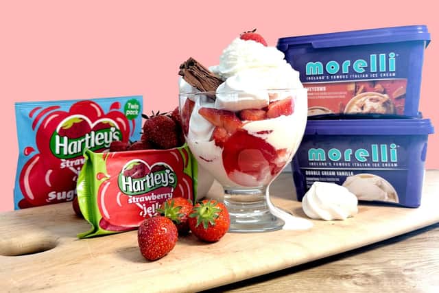 Morelli’s Ice Cream and Hartley’s have joined forces to reinvent everyone’s favourite old school summer classic, ice cream and jelly, to save overheating in this sunshine. The new flavour pairings, which will be available at Morelli’s Ice Cream in Portrush from June 24 June to 25 while stock lasts, include Belgian choc chip ice cream and cherry jelly, honeycomb ice cream and raspberry jelly and salted caramel ice cream and blueberry muffin jelly. Classic ice cream and jelly lovers will be pleased to know that vanilla ice cream and strawberry jelly will also be on the menu