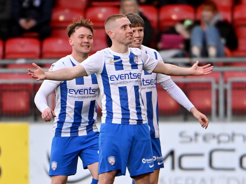 According to Sofascore's data, Coleraine attacker Conor McKendry has been the best Premiership performer of the season so far with an average match rating of 8.47. McKendry, who was named October's Player of the Month, has scored 10 goals and provided five assists for the Bannsiders in 22 appearances