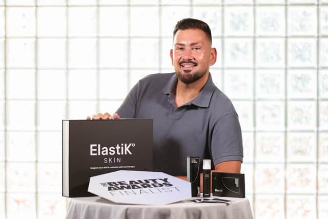 ElastiK° Skin founder Marc McKee celebrates the Northern Ireland skincare brand being named a finalist in two categories at the Pure Beauty Awards 2026 – Best New Indie Brand and Best Tool or Device for its 234-LED Face and Neck Mask – just four months after launching. Public voting is now open