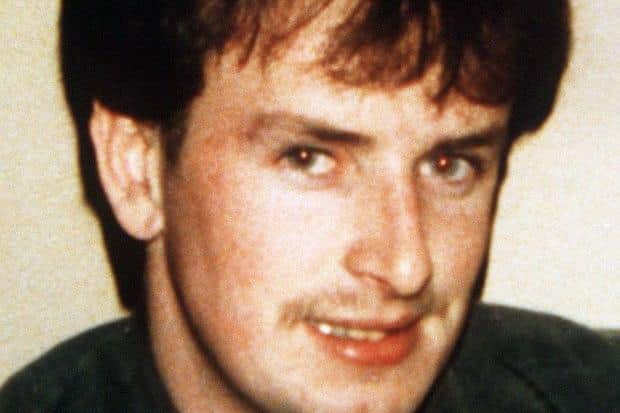 Collect picture of Aidan McAnespie, shot dead by the army at Aughnacloy.