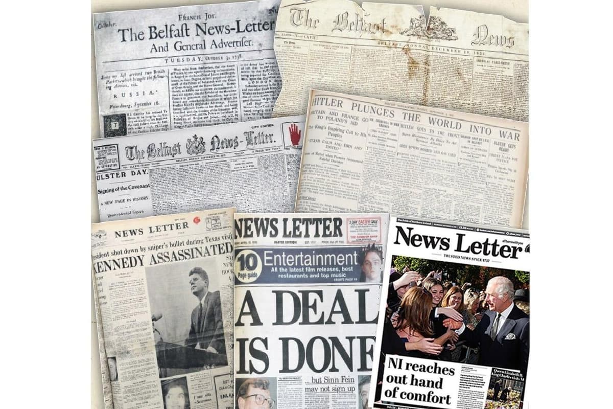 The News Letter turns 286 tomorrow - Sunday September 17 - the world's oldest English language daily newspaper
