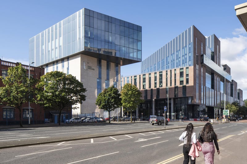 Ulster University Belfast Campus – Ulster University’s 12 year project bringing the Jordanstown campus to Belfast City Centre by Feilden Clegg Bradley Studios with McAdam Design, Scott Tallon Walker and White Ink Architects. Credit Donal McCann phorography