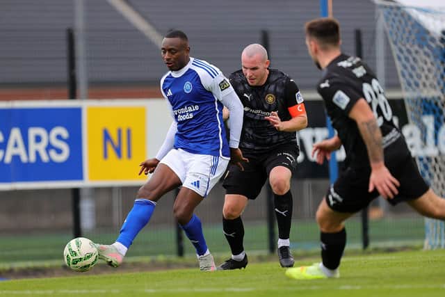 Francely Lomboto has left Glenavon. (Photo by Alan Weir/Pacemaker Press)