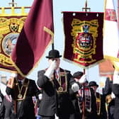 22/04/2019: The Apprentice Boys annual Easter Monday parade in east Belfast