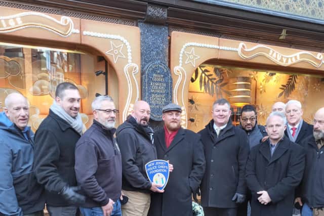 Members of the New Jersey Police Chiefs Association and US victims of the IRA Harrods bombing attended a memorial event in London last week.