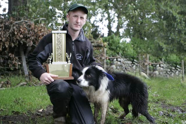 Michael Gallagher, international champion pictured at the international sheep dog presentation of prizes at McQuillan's farm, Masserene, Antrim. Picture: Steven McAuley/Kevin McAuley Photography Multimedia