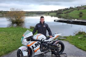 Adam McLean with the Ryan Farquhar-built J McC Roofing Racing Kawasaki after signing with Jason McCaw's Northern Ireland team for 2023.