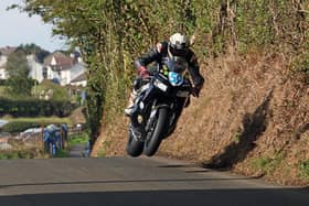 Ballymoney rider Darryl Tweed in action during practice at the Mid Antrim 150 in 2022. (Photo by Rod Neill/Pacemaker Press)