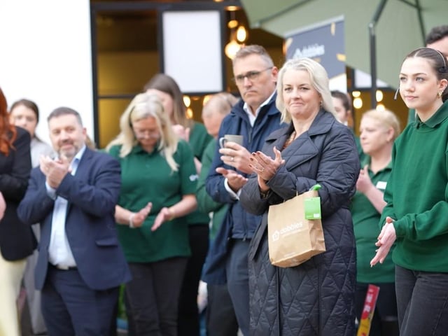 Excitement filled the air as hundreds of eager customers queued from as early as 8.30am, with Dobbies Antrim staff describing the scene as “buzzing” and “the goodie bags were flying out the door"