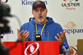 Ulster head coach Dan McFarland talks to the media ahead of facing Connacht this weekend in the United Rugby Championship. (Photo by Arthur Allison/Pacemaker Press).
