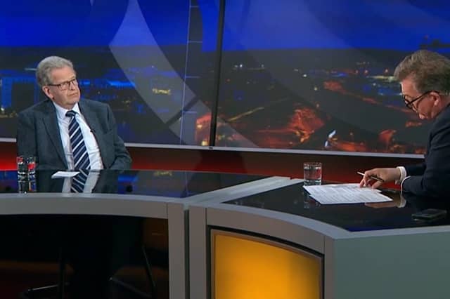 Wallace Thompson, the evangelical Christian, on BBC One's The View saying that a united Ireland is inevitable, during an interview with Mark Carruthers on Thursday May 9. He replies to an article by Ben Lowry challenging his logic