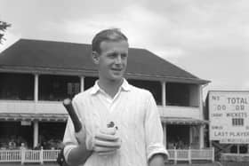 Former England and Kent spinner Derek Underwood - pictured in 1966 - has died at the age of 78. (Photo by PA/PA Wire)