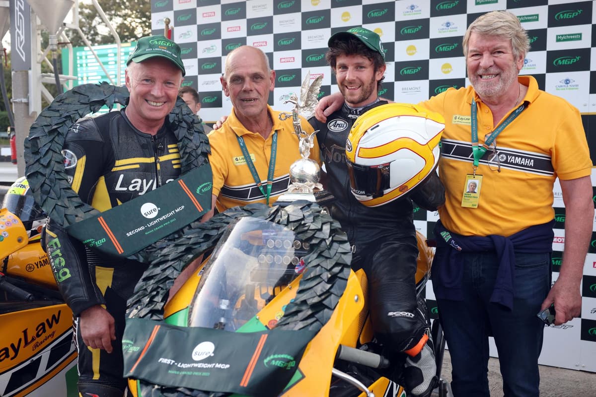 The Cork rider led a one-two for the LayLaw Racing Yamaha team at the Manx Grand Prix