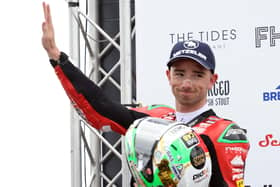 Glenn Irwin won Saturday's opening Superbike race to become the most successful rider ever in the class at the North West 200 with 10 victories