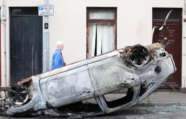 Press Eye - Belfast - Northern Ireland -11th June 2025 - Ballymena in Co. Antrim saw its second night of trouble with rioters clashing with police and destroying home in racially motivated attacks.