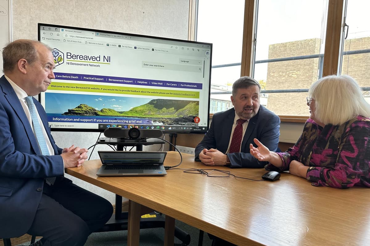 Health Minister Robin Swann has launched a new bereavement support website for Northern Ireland