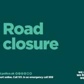 Road closed County Armagh