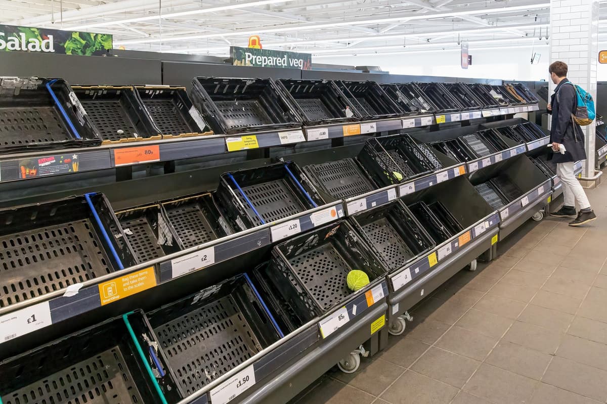 Fresh fruit and vegetable shortages are being seen on shop shelves – when will scarcity end?