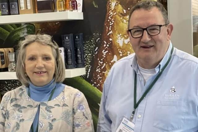 Suzy Hamilton Stubber and Bob McDonald of Burren Balsamics, a top UK food brand