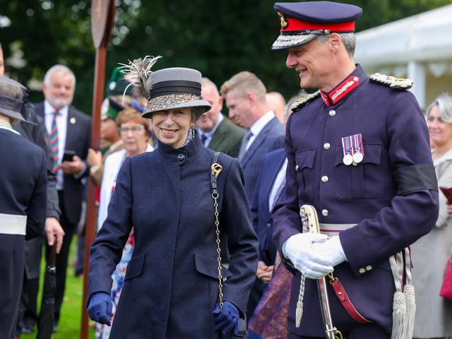 Princess Royal attends the garden party at Hillsborough Castle, Co. Down.