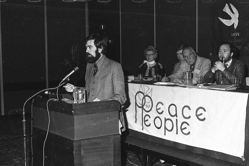 Peace peoples annual conference in Europa hotel, Belfast