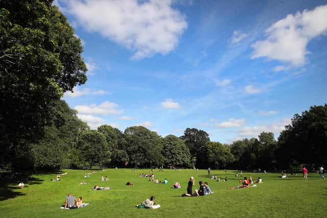 Members of the public in Botanic Gardens, Belfast on Sunday afternoon as the Northern Ireland experienced a spell of warm weather. Photograph by Declan Roughan / Press Eye