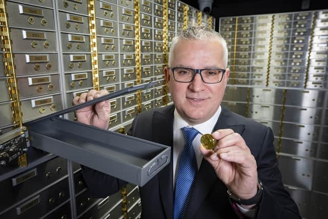 Belfast Vaults, which features cutting edge security and state-of-the-art technology, represents a £1m investment creating 10 new jobs. Pictured is Séamus Fahy, co-founder and chief executive of The Vaults Group and co-owner of Belfast Vaults
