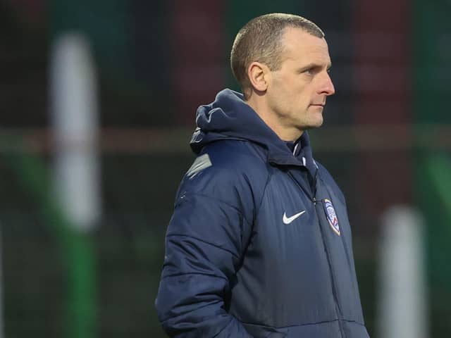 Coleraine manager Oran Kearney saw his side fall out of the top six after last weekend's heavy defeat to Glentoran