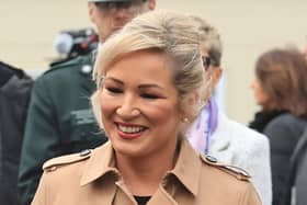 First Minister Michelle O'Neill will be among guests at Windsor Park for a Northern Ireland Women’s football match on Tuesday