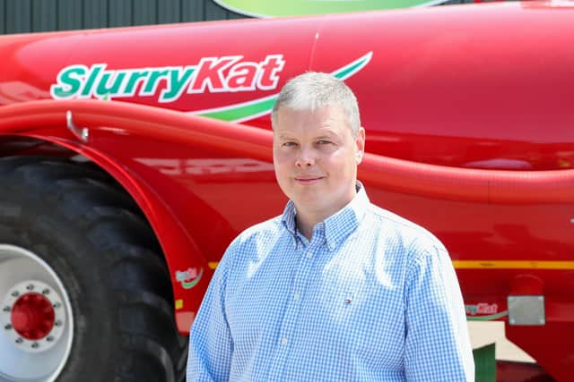 Craigavon's SlurryKat is a leading agricultural manufacturing business producing a range of slurry handling and spreading equipment. Operating since 2008, when it was founded by CEO Garth Cairns, the firm has grown extensively, with sales increasing 40-fold since inception, and the workforce growing from a team of two, to over 80