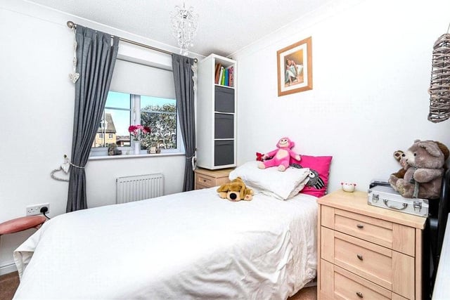 All three bedrooms are pleasant spaces. This one is particularly cute and cosy, with a uPVC double-glazed window giving views from the front of the house.