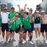 Northern Ireland fans in Copenhagen before the match