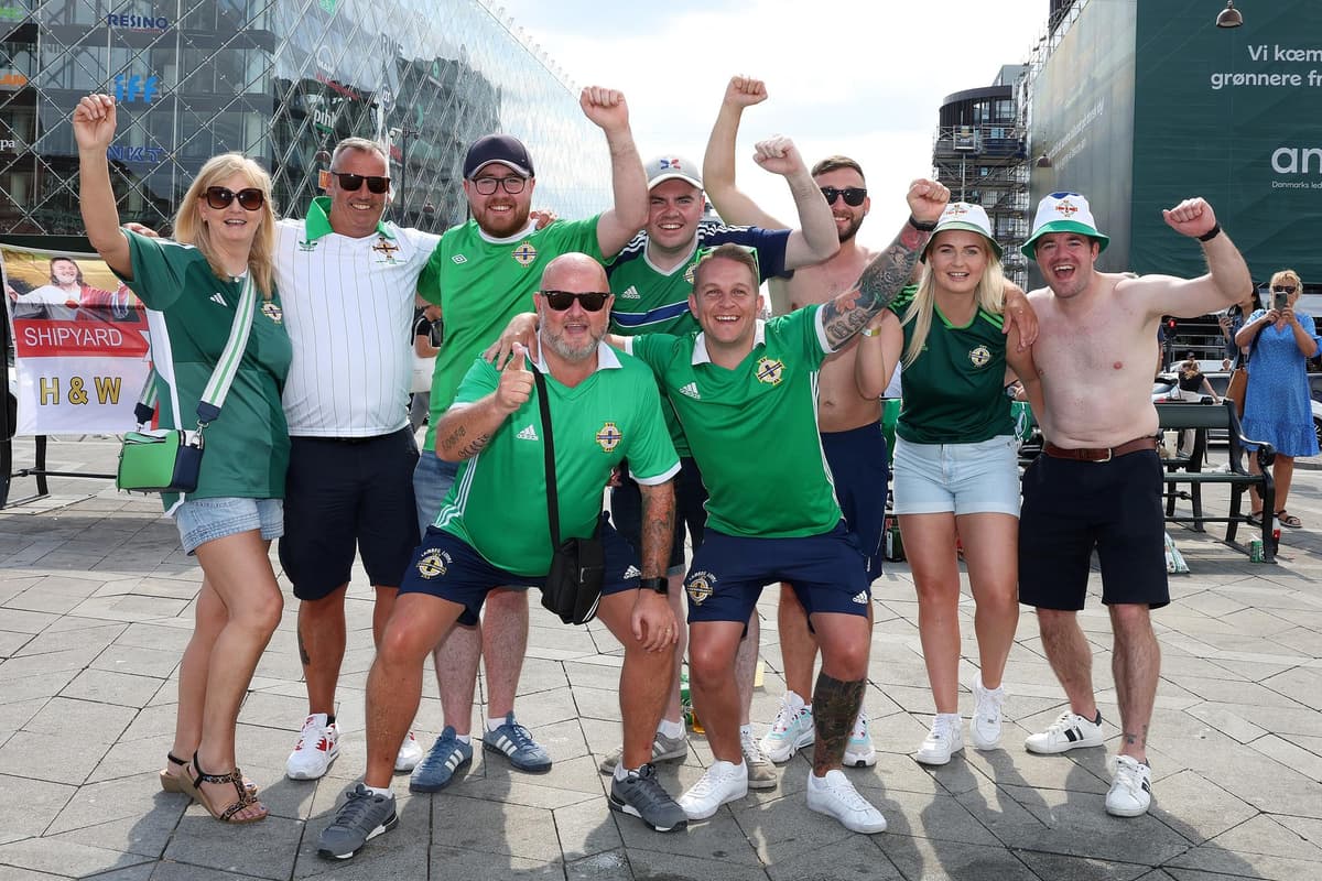 GALLERY: The best fan photos from Copenhagen as Northern Ireland face Denmark in EURO 2024 qualifier