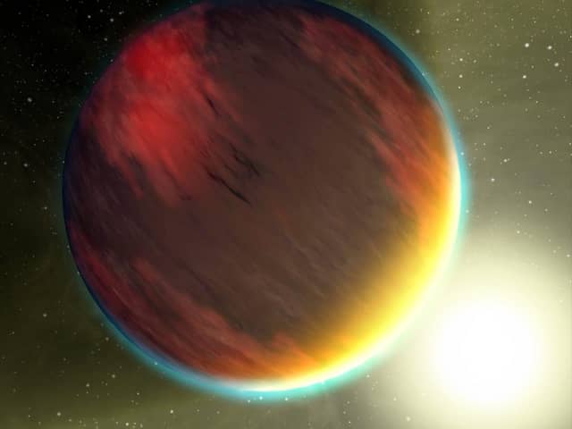 An artist's impression of exoplanet Tau Boötis b, one of the first exoplanets discovered in 1996