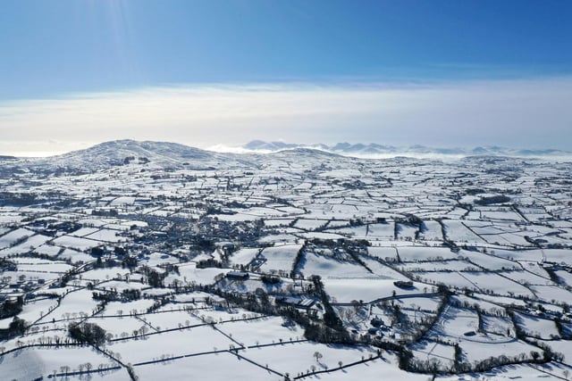 Snow covered hills of Dromara. Photo by Press Eye/Darren Kidd