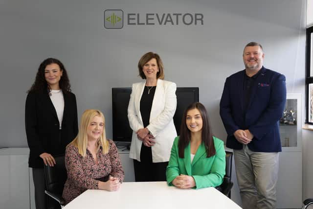 Belfast-based promotions and marketing agency, Elevator, has experienced a period of growth over the last number of years culminating in the decision to open a new PR division, adding a strategic service to its current offering. Pictured are the Elevator team - Erin Murphy, account executive, Cliodhna Kernohan, director, Sara Callanan, managing director, Rachel Monaghan, account executive and Michael McCrory, head of consumer PR