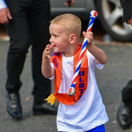The Twelfth celebrations in Coleraine, hosted by Macosquin District LOL No. 8 parade though the town. Visiting districts to Coleraine include City of Londonderry Grand Orange Lodge; Coleraine District LOL No. 2; and Limavady District LOL No. 6.