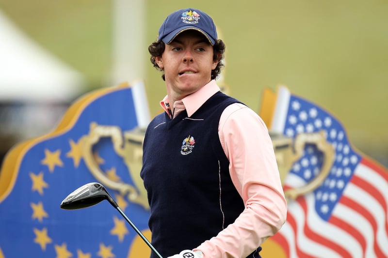 Rory McIlroy on his Ryder Cup debut appearance in Newport. (Photo by Ross Kinnaird/Getty Images)